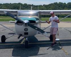 Hughes is also a trained pilot.
